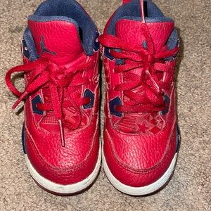 Jordan red toddler shoes